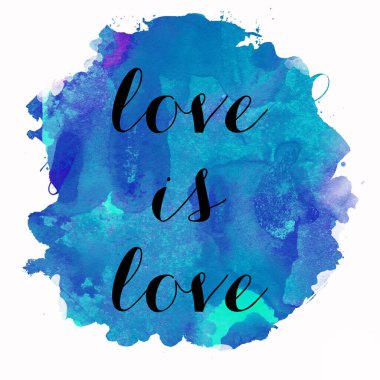 Aşk soyut renkli arkaplanda aşk metnidir.