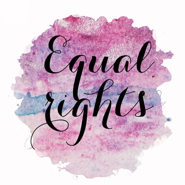 Equal Rights Text Abstract Colorful Background — Stock Photo, Image