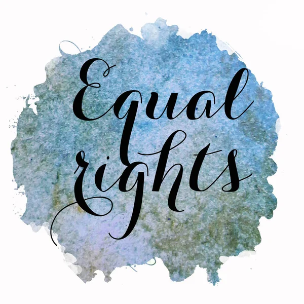 Texto Derechos Iguales Sobre Fondo Colorido Abstracto —  Fotos de Stock