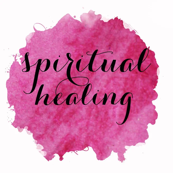 Spiritual Healing Text Abstract Colorful Background — Stock Photo, Image