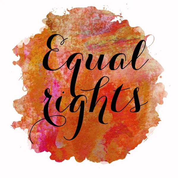 Equal Rights Text Abstract Colorful Background — Stock Photo, Image