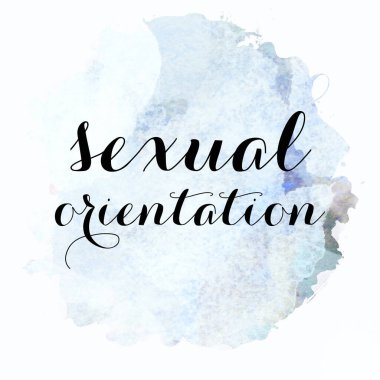 soyut renkli arkaplan üzerine cinsel yönelim metni