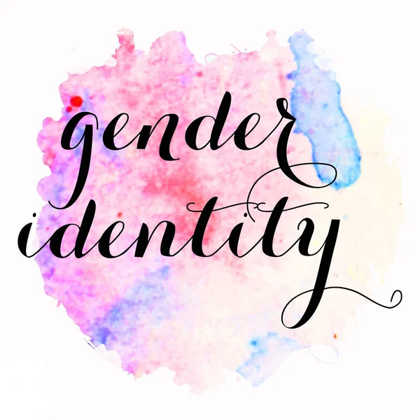 Gender Identity Text Abstract Colorful Background — Stock Photo, Image