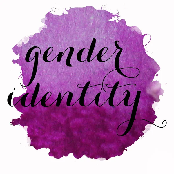 Текст Гендерної Ідентичності Абстрактному Барвистому Фоні — стокове фото