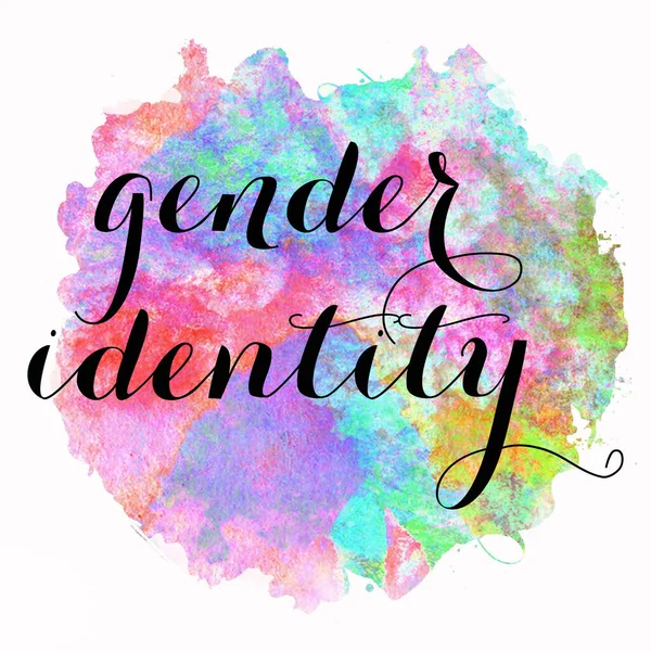 Gender Identity Text Abstract Colorful Background — Stock Photo, Image