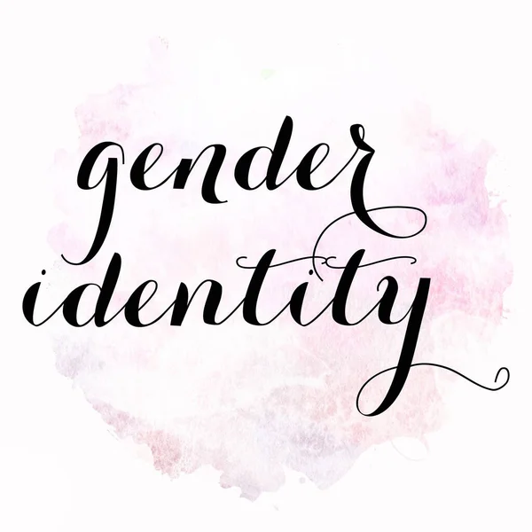 Genderidentiteitstekst Abstracte Kleurrijke Achtergrond — Stockfoto