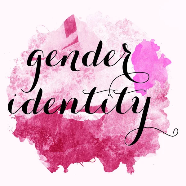 Genderidentiteitstekst Abstracte Kleurrijke Achtergrond — Stockfoto