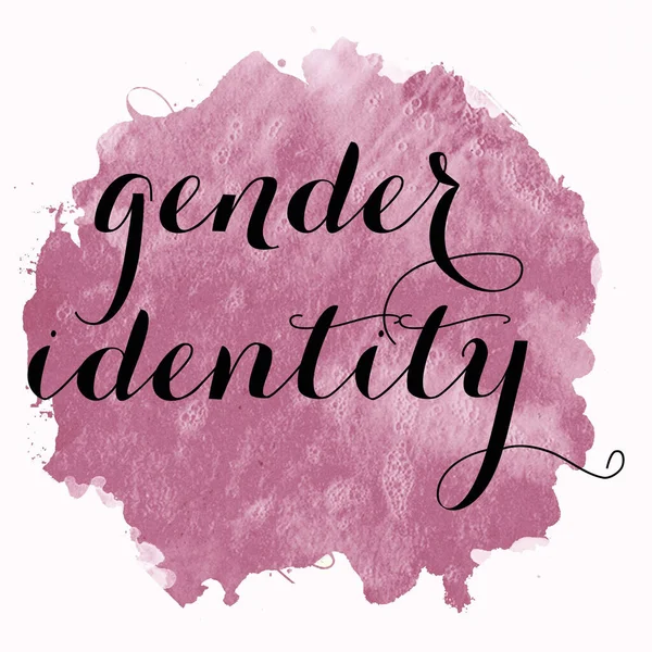 Texto Identidad Género Sobre Fondo Colorido Abstracto —  Fotos de Stock