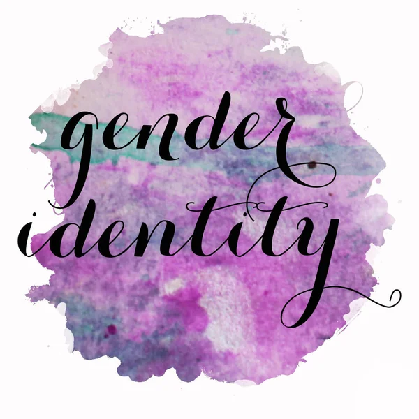 Текст Гендерной Идентичности Абстрактном Красочном Фоне — стоковое фото