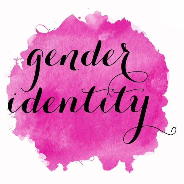 Gender Identity Text Abstract Colorful Background — Stock Photo, Image