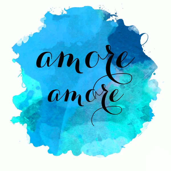 Amore Amore Text Abstract Colorful Background — Stock Photo, Image