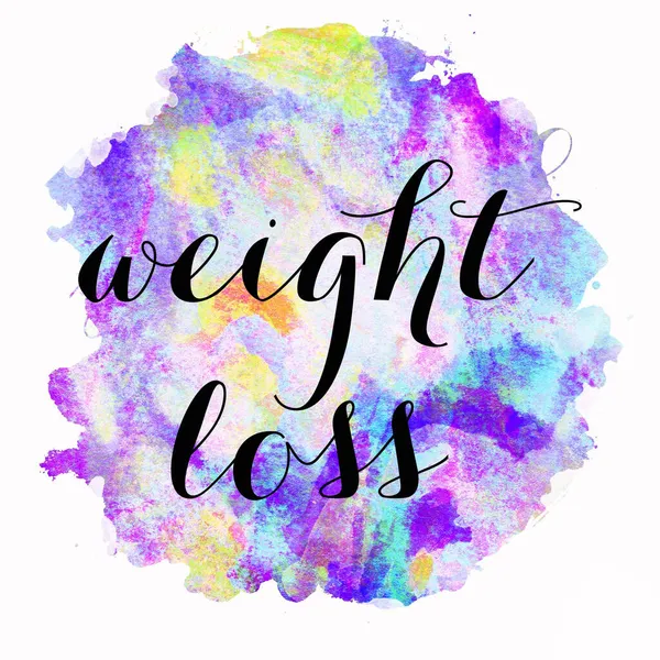 Gewichtsverlies Tekst Abstracte Kleurrijke Achtergrond — Stockfoto