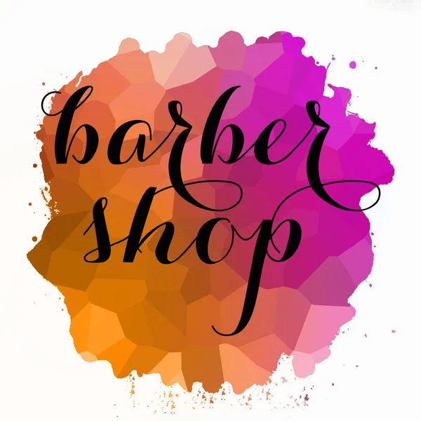 Barber Shop Text Abstract Colorful Background — Stock Photo, Image