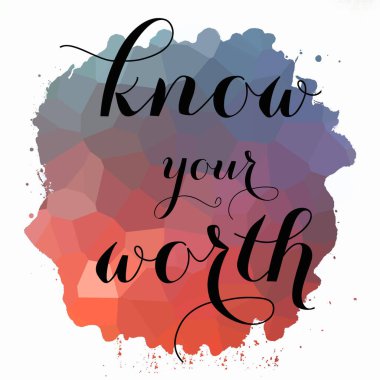 soyut renkli arkaplan üzerindeki değerli metninizi bilin