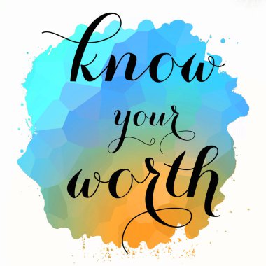 soyut renkli arkaplan üzerindeki değerli metninizi bilin