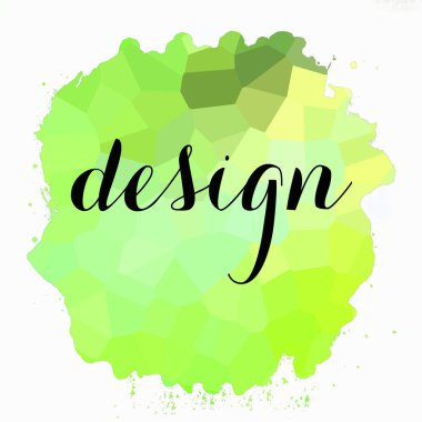 soyut renkli arkaplan üzerinde tasarım metni