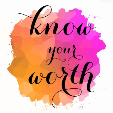 soyut renkli arkaplan üzerindeki değerli metninizi bilin