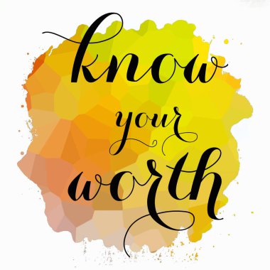 soyut renkli arkaplan üzerindeki değerli metninizi bilin