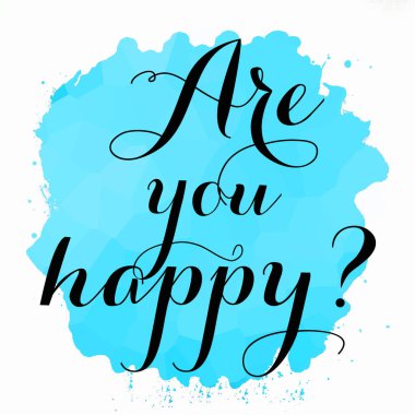 Soyut renkli arkaplanda mutlu bir metin var mı