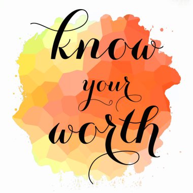 soyut renkli arkaplan üzerindeki değerli metninizi bilin