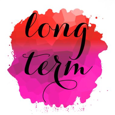 soyut renkli arkaplan üzerine uzun vadeli metin