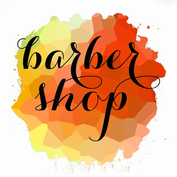 Barber Shop Text Abstract Colorful Background — Stock Photo, Image