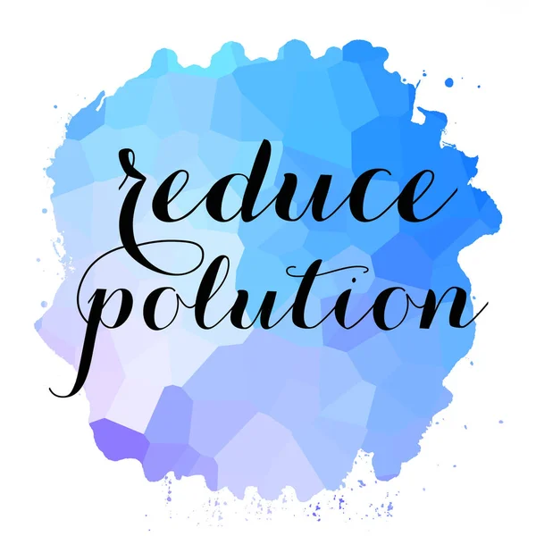 Reduce Polution Text Abstract Colorful Background — Stock Photo, Image