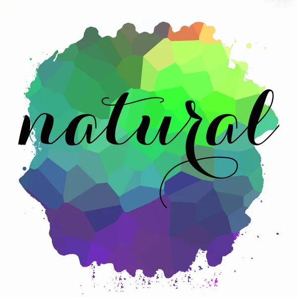 Parola Naturale Sfondo Colorato Astratto — Foto Stock