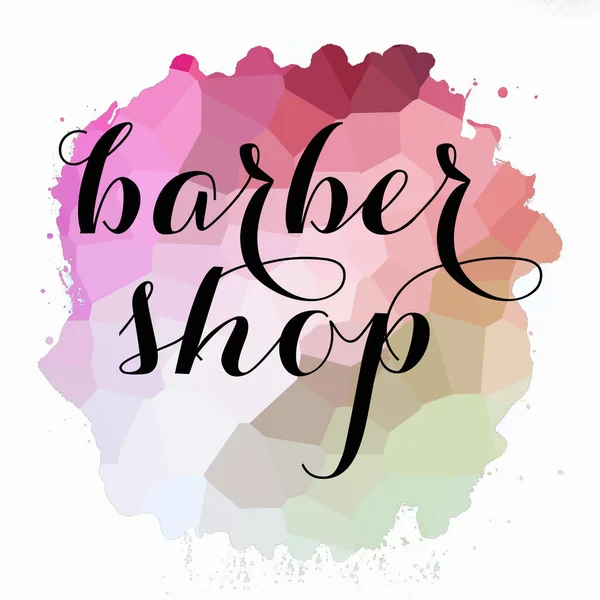 Barber Shop Text Abstract Colorful Background — Stock Photo, Image