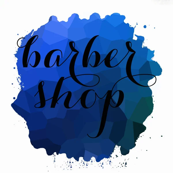 Barber Shop Tekst Abstracte Kleurrijke Achtergrond — Stockfoto