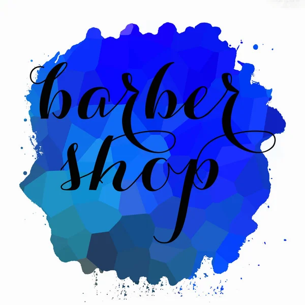 Barber Shop Tekst Abstracte Kleurrijke Achtergrond — Stockfoto