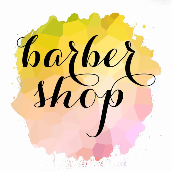 Barber Shop Text Abstract Colorful Background — Stock Photo, Image