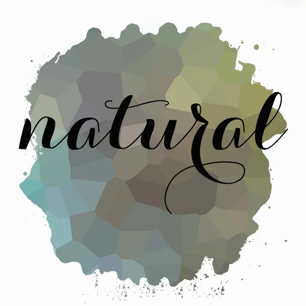 Palavra Natural Fundo Colorido Abstrato — Fotografia de Stock