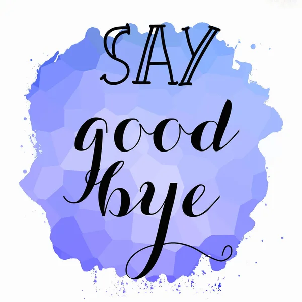 Soyut renkli arkaplanda elveda mesajı yaz