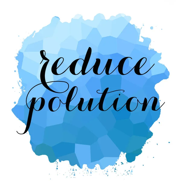 Reduce Pollution Text Abstract Colorful Background — Stock Photo, Image