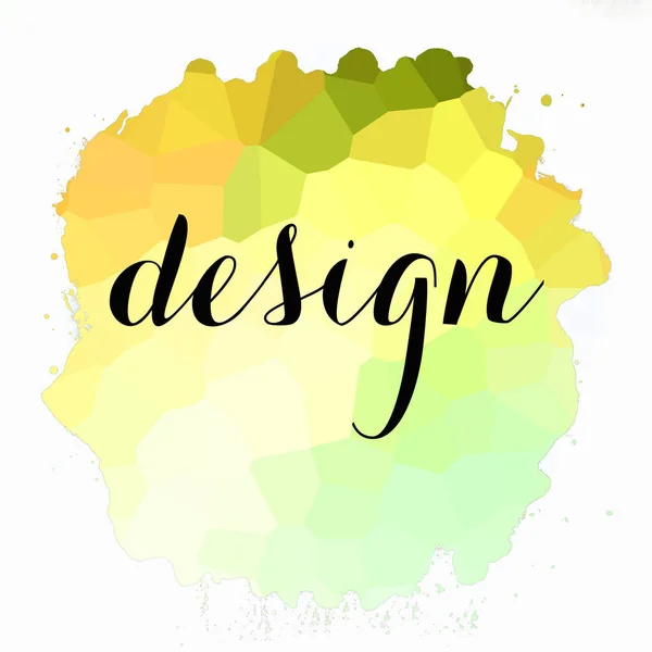 Design Text Abstrakt Färgglad Bakgrund — Stockfoto