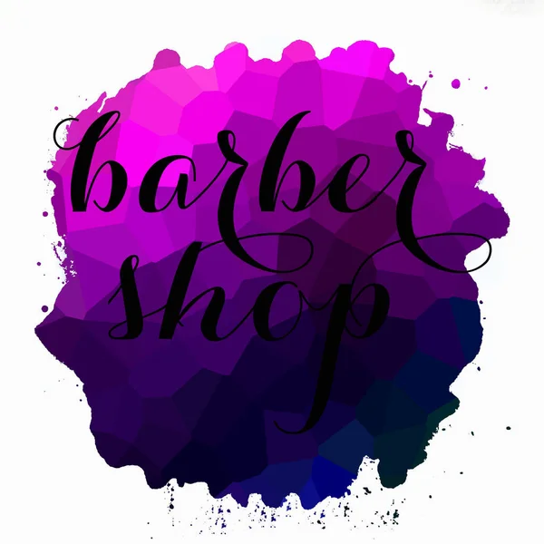 Barber Shop Text Abstract Colorful Background — Stock Photo, Image