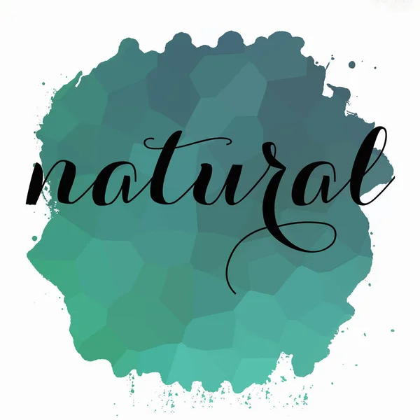 Palavra Natural Fundo Colorido Abstrato — Fotografia de Stock