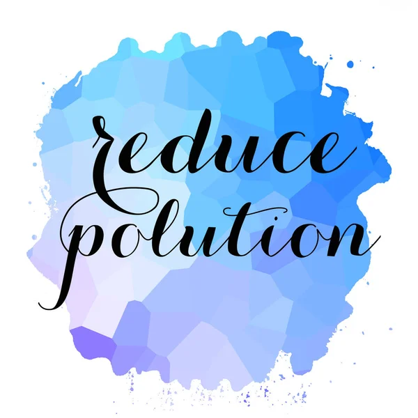 Reduce Pollution Text Abstract Colorful Background — Stock Photo, Image