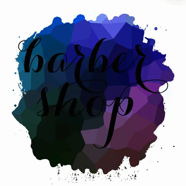 Barbeiro Loja Texto Fundo Colorido Abstrato — Fotografia de Stock