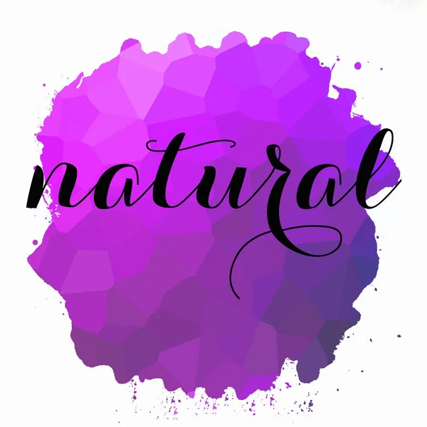 Słowo Naturalne Abstrakcyjnym Kolorowym Tle — Zdjęcie stockowe
