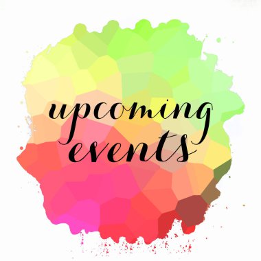 Soyut renkli arkaplan üzerine yaklaşan olaylar metni