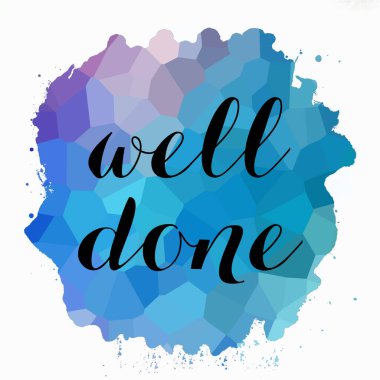 Soyut renkli arkaplan üzerine iyi yapılmış metin