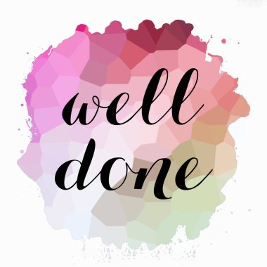 Soyut renkli arkaplan üzerine iyi yapılmış metin