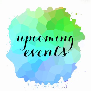 Soyut renkli arkaplan üzerine yaklaşan olaylar metni