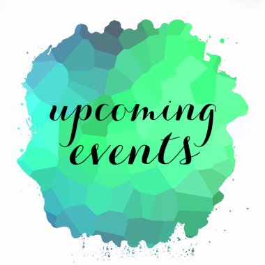 Soyut renkli arkaplan üzerine yaklaşan olaylar metni