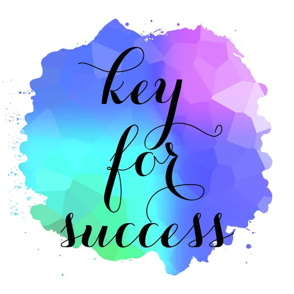Key Success Text Abstract Colorful Background — Stock Photo, Image