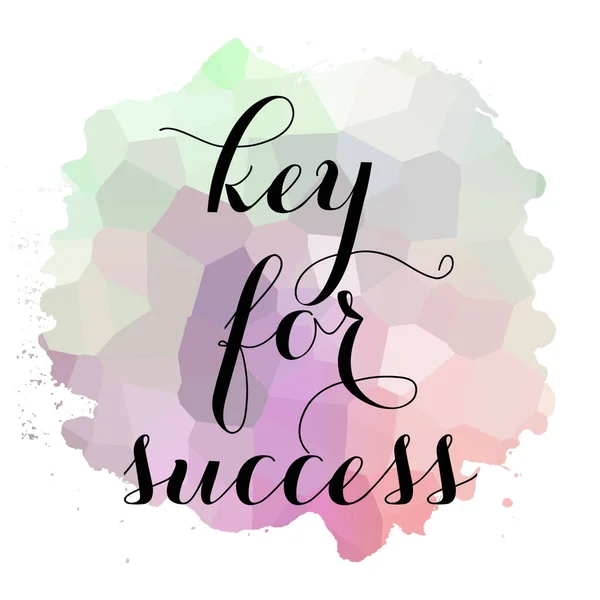 Key Success Text Abstract Colorful Background — Stock Photo, Image