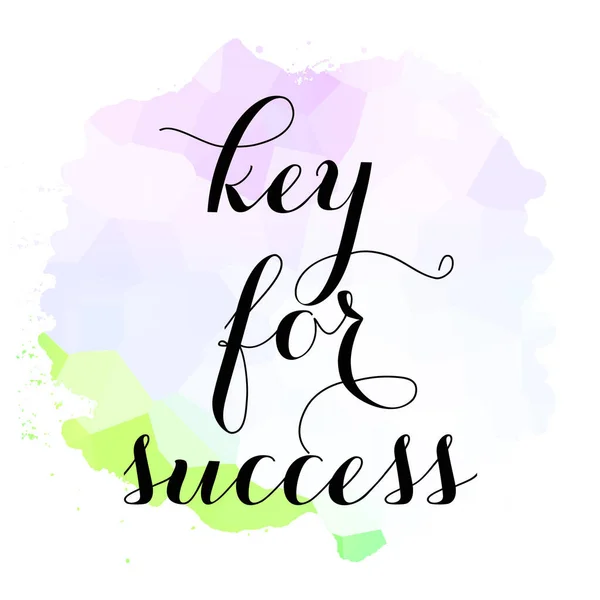 Key Success Text Abstract Colorful Background — Stock Photo, Image