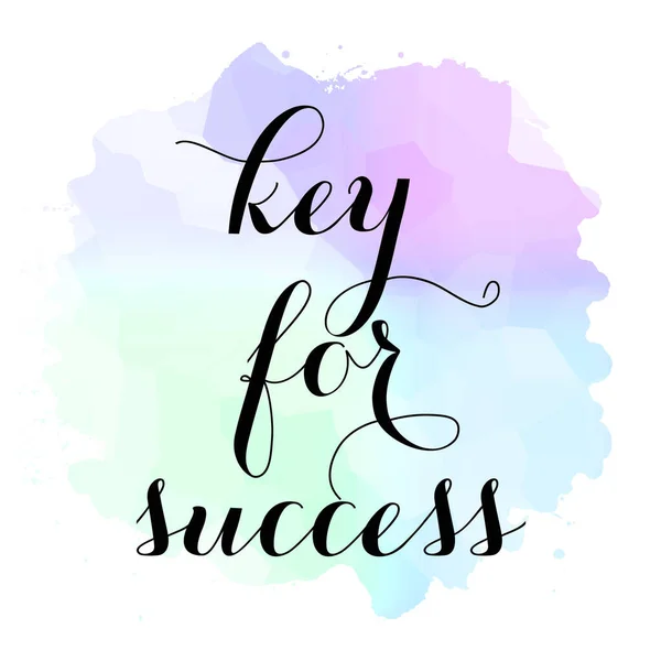 Key Success Text Abstract Colorful Background — Stock Photo, Image